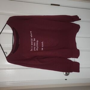 Om & Ah London sweatshirt" Perfectly Be Kind" NWOT 2XL